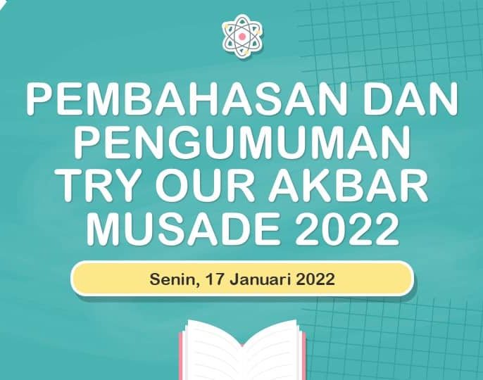 Pengumuman Tryout Akbar 2022 SMP Muhammadiyah 1 Depok